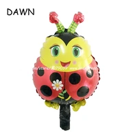 25pcslot mini shape graphic ladybug foil balloons cartoon animal air inflate balloon kids toy party supplies gift