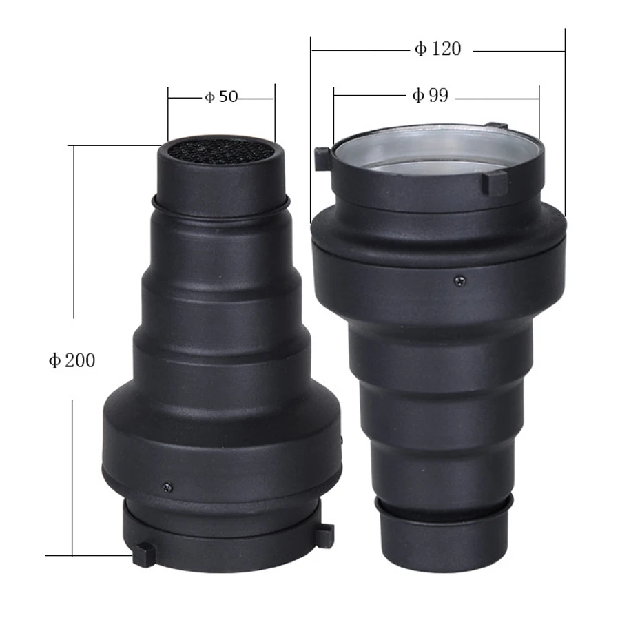 

Photographic Equipment Snoot With Grid For Studio Strobe Flash Light