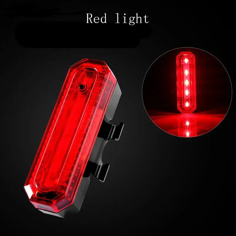 Red Light Водонепроницаемый светодиодный велосипедный задний светильник USB Перезаряжаемый MTB дорожный велосипедный задний светильник вращающийся Предупреждение ющий светильник Прямая поставка - Цвет: Red Light