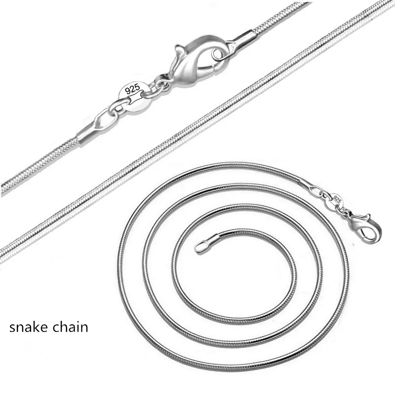 TJP Fashion1mm змея стильные цепочки унисекс ювелирные изделия Горячая оптовая продажа