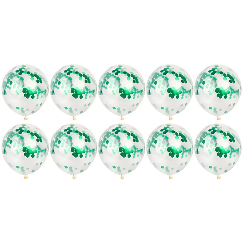 10pcs 12inch Конфетти шары латексные шары трубки держатель воздушных шаров для вечерние украшения свадьбы Дети День рождения шары Декор - Цвет: 10pcs 12inch
