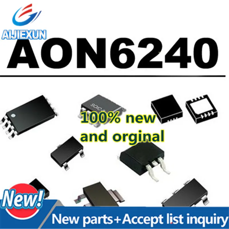 10 шт. 100% новый и оригинальный AON6240 6240 DFN MOS 40 в N-канальный полевой МОП-транзистор |