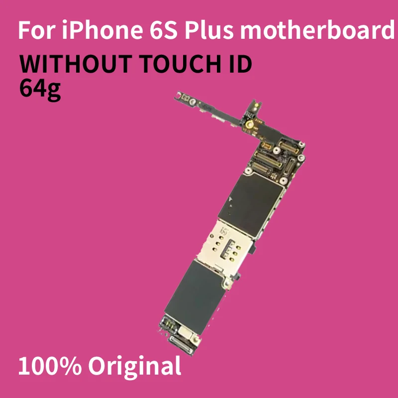 Б/у материнская плата для iPhone 6S Plus без отпечатка пальца 64 Гб ПЗУ разблокированная