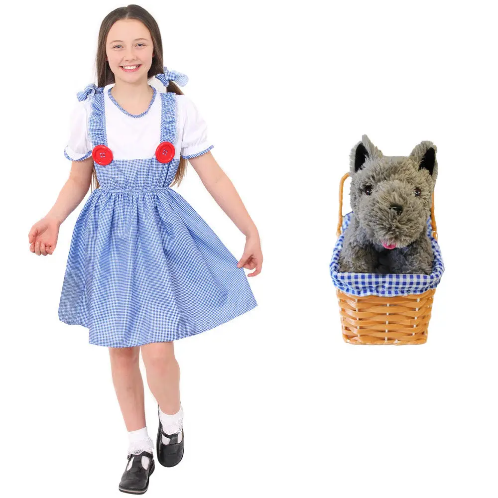 Костюм Дороти для девочек корзина собак школьная книга неделя нарядное платье