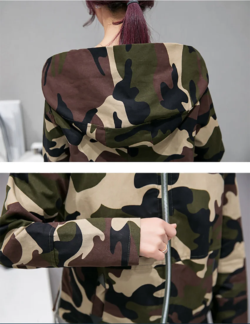 Женское камуфляжное пальто Flying Roc короткая куртка в Корейском стиле повседневные