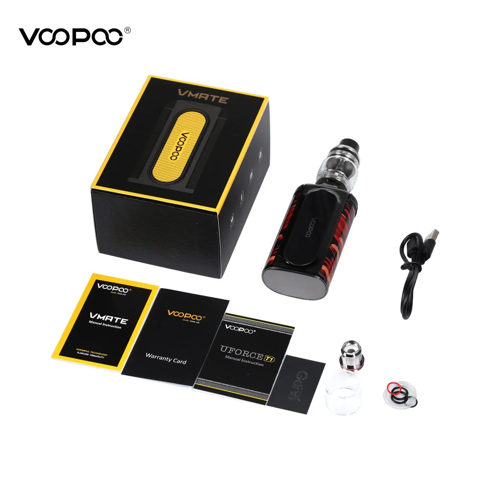 Оригинальный VOOPOO VMATE Mod и распылитель для электронной сигареты 200 Вт Voopoo Vmate мод 8