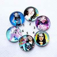 10pcslot super pop singer soy luna glass cabochons jewelry finding cameo for pendant bracelet earrings settings