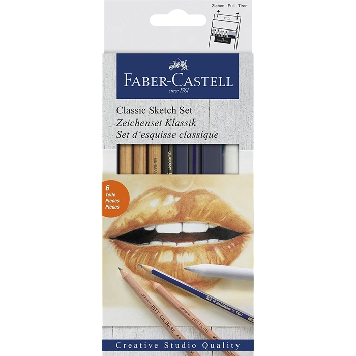 Оригинальный Faber Castell творческая студия классический набор эскиза 1 Goldfaber графит 2B