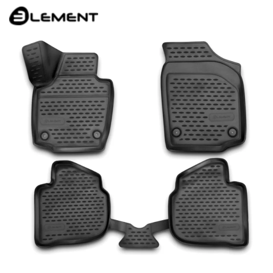 Для Skoda Rapid 2013 2019 Коврики 3D в салон 4 шт./компл. полиуретан Element NLC3D4515210K)|3d floor mat|floor