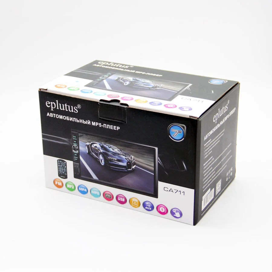 Мультимедийная автомагнитола 2 din c встроенным 7&quot LCD HD монитором Eplutus CA711 на базе