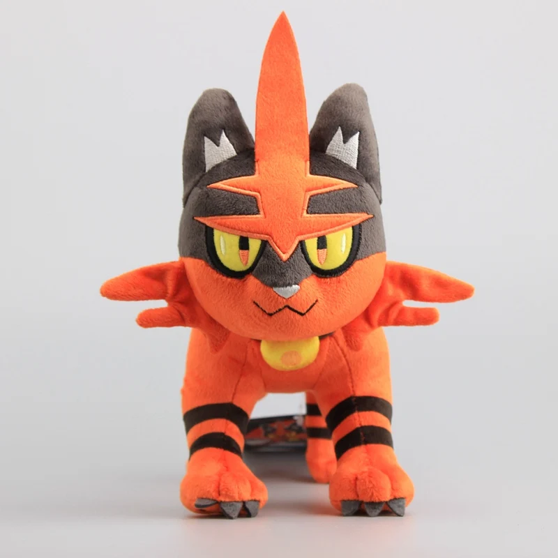 Серия Pokemon Litten evolve Torracat плюшевые игрушки куклы мягкие животные Мультяшные мягкие игрушки для детей 22*30 см от AliExpress WW