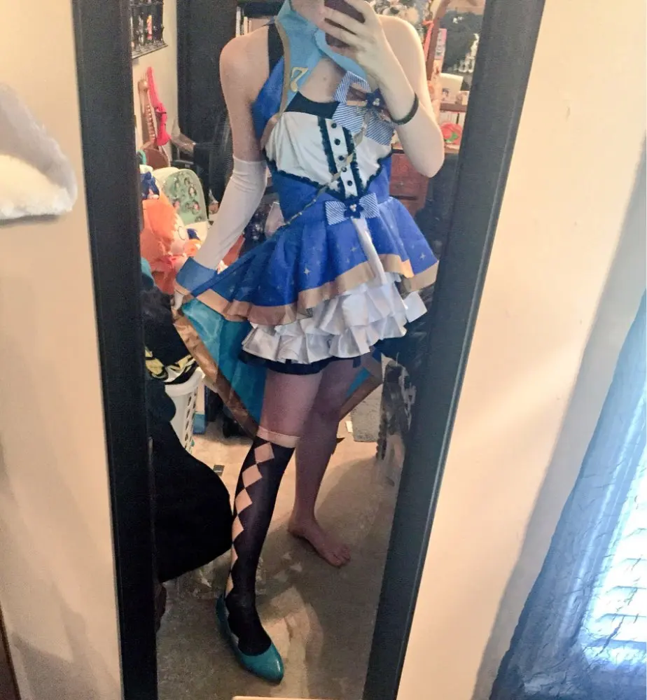 CGCOS Косплэй костюм The idolmaster Золушка для девочек Узуки шимамура Rin Shibuya костюм для Хэллоуина и Рождества Вечерние