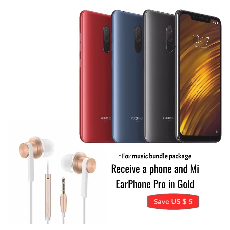 Глобальная версия Pocophone F1 128 ГБ Встроенная память 6 ГБ Оперативная память( комплект и запечатанная коробка