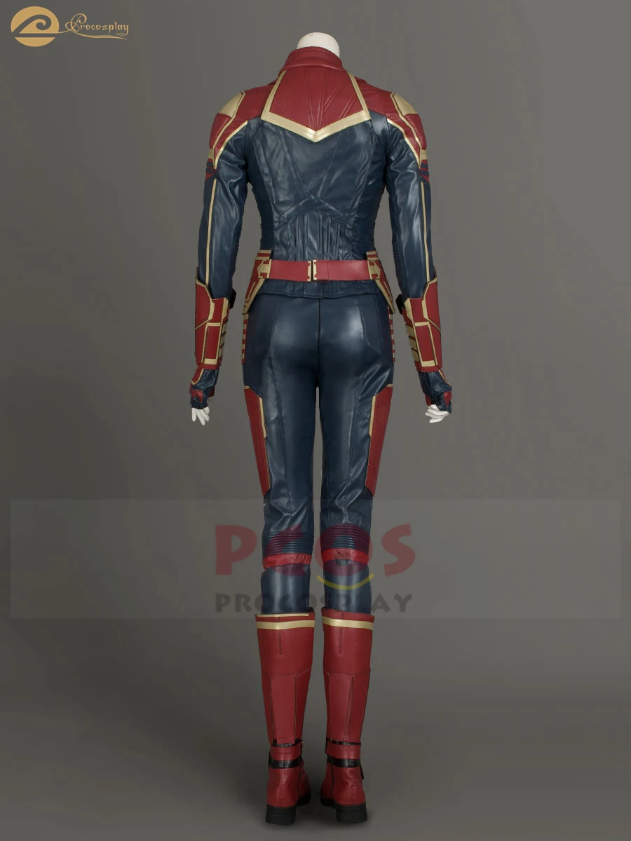 Про косплей Капитан Марв Carol Danvers Косплей Костюм Мисс костюм и обувь mp004077|Костюмы