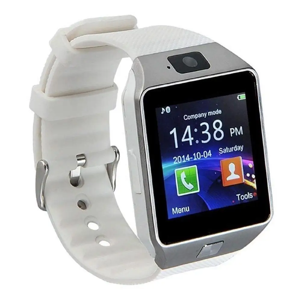 White Outmix Multi-languauge Android часы водонепроницаемая фотокамера с Bluetooth Поддержка SIM карты умные часы кровяное Давление Cicret - Цвет: White