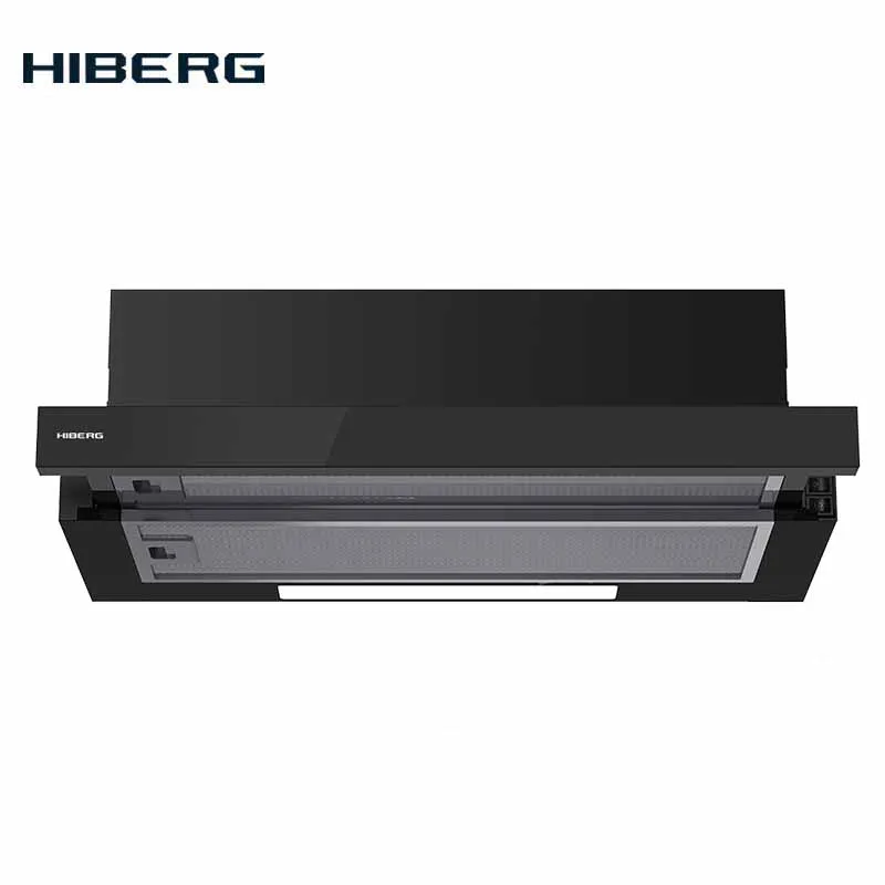Вытяжка встраиваемая HIBERG VB 6040 GB выдвижной жировой фильтр мощность всасывания 180