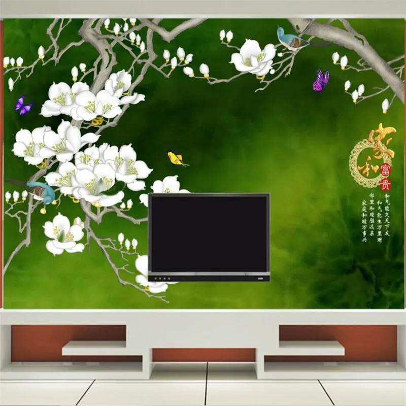 Home and rich hand-painted blossom rich TV background wall Chinese mural Custom wallpaper mural
Home and rich hand-painted blossom rich TV background wall Chinese mural Custom wallpaper mural