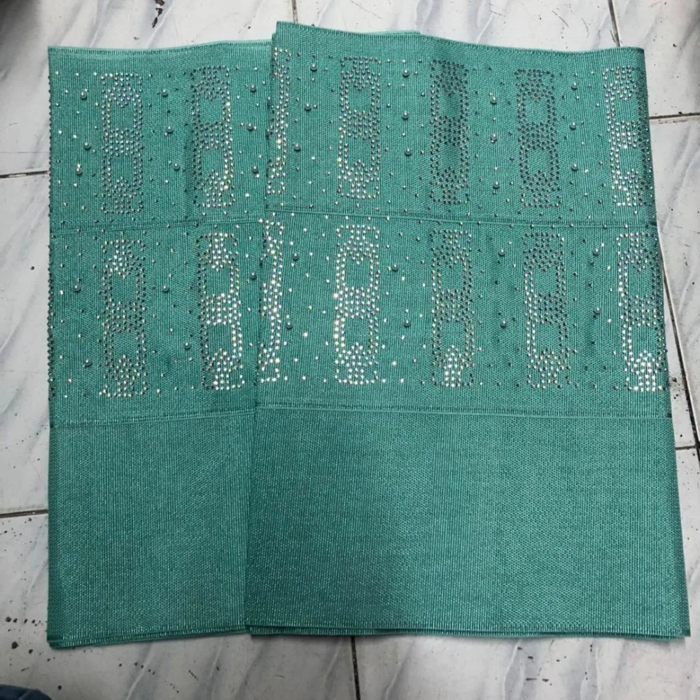 2021 дизайнов модная нигерийская вышивка aso oke gele с бусинами камнями