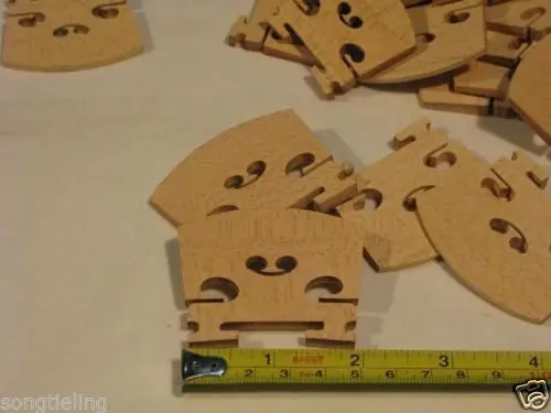 

Viola part,20pcs Best maple viola bridges 44mm-56mm,laser precise
