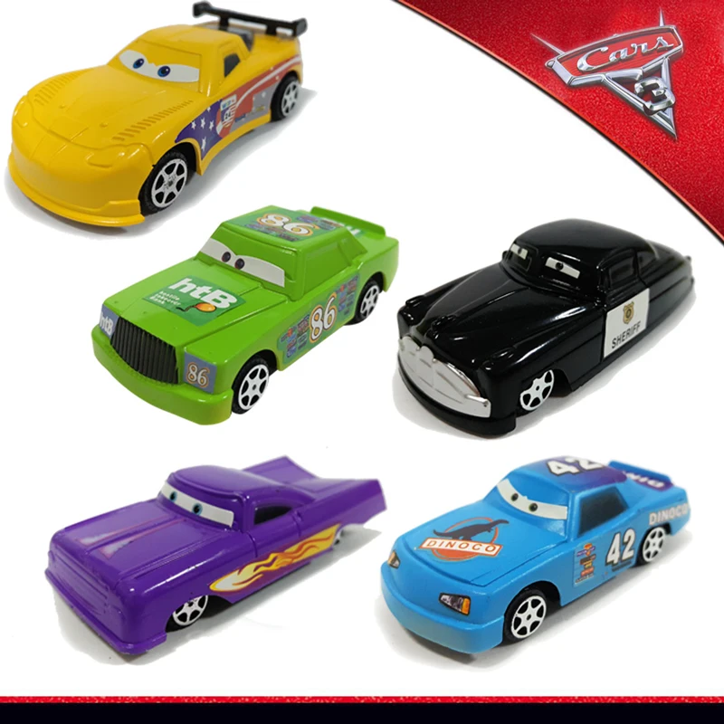12 шт./компл. Disney Pixar Машинки 3 Lightning McQueen черный Storm Jackson Mater 1:55 пластиковые модели