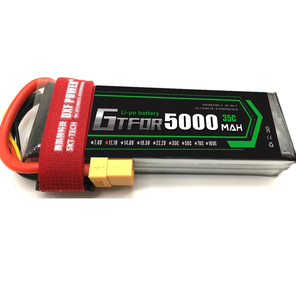 Батарея GTFDR Lipo 3S 11 1 V 5000mAh 35C для радиоуправляемых игрушек Радиоуправляемый