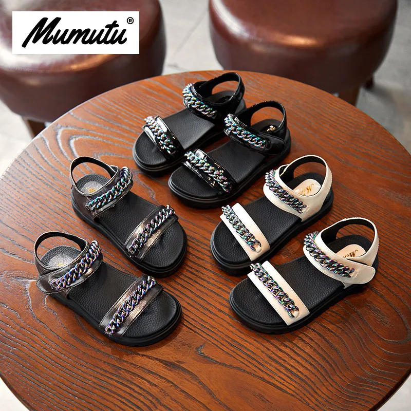 

Odorless soft standard size children like girls breathable anti-wear casual light chains Girls summer scandals MM1553