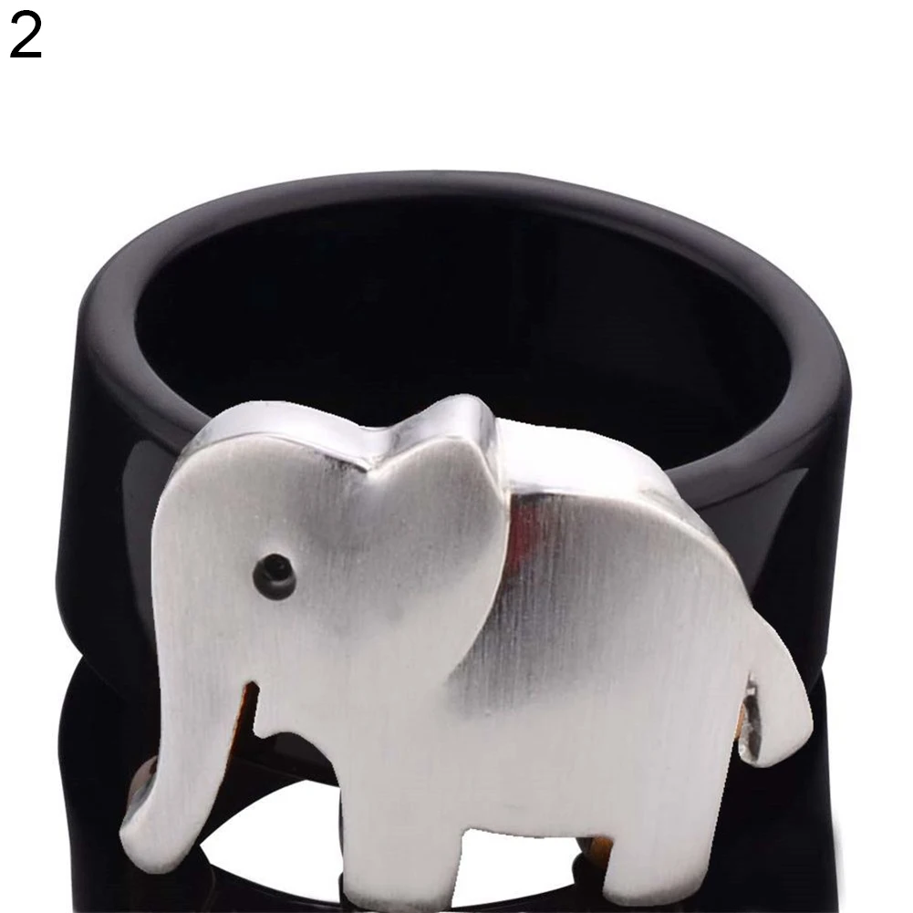 Punk Elephant Bear Leopard Butterfly Animal Decor Statement Ring Couple Jewelry | Украшения и аксессуары