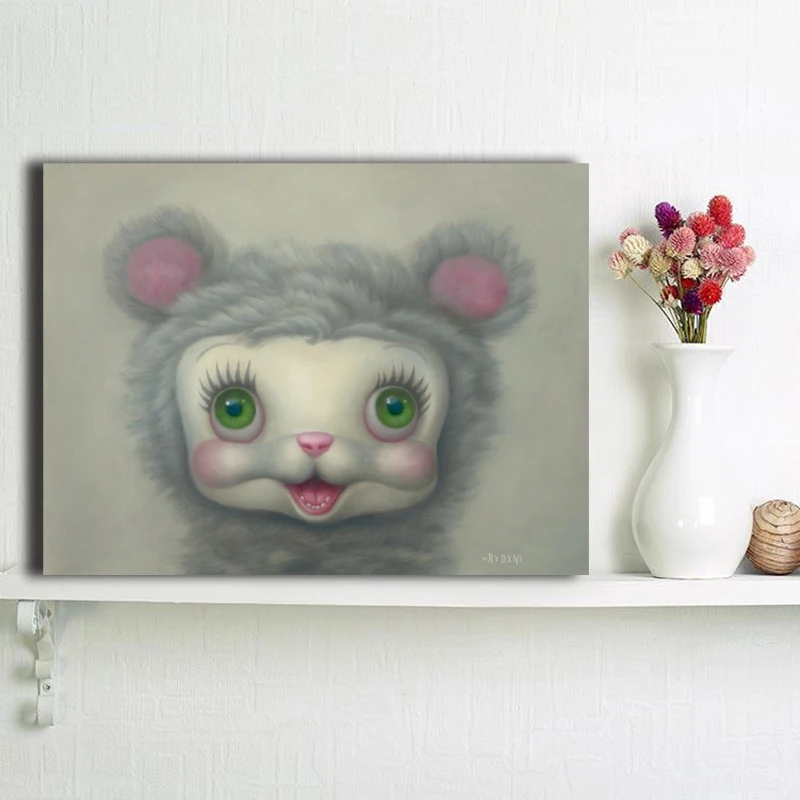 Снежный Як Mark Ryden Art HD Холст плакат OIil картина настенное изображение, принт современная домашняя спальня украшения рамки