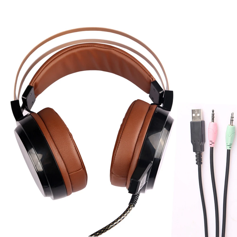 Salar C13 игровая гарнитура глубокий бас Gamer наушники с микрофоном светодио дный свет