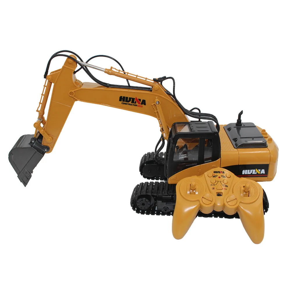 15CH Mini Size Full Functional Remote Control Excavator Bulldozer Construction Toy RC Truck Electric Toys for Children Gift | Игрушки и