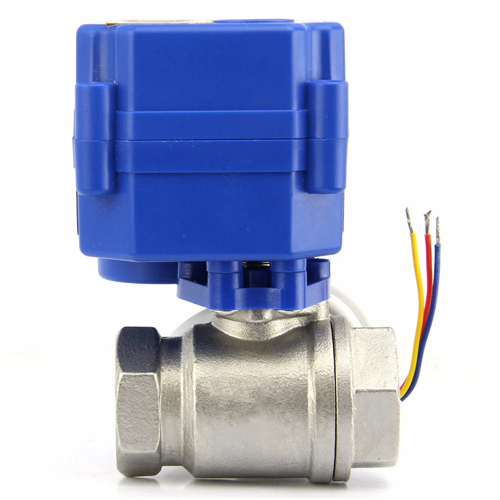 Американский цельный NPT резьба 1/4 &quotмоторизованный шаровой кран 9 24 V DC/AC из