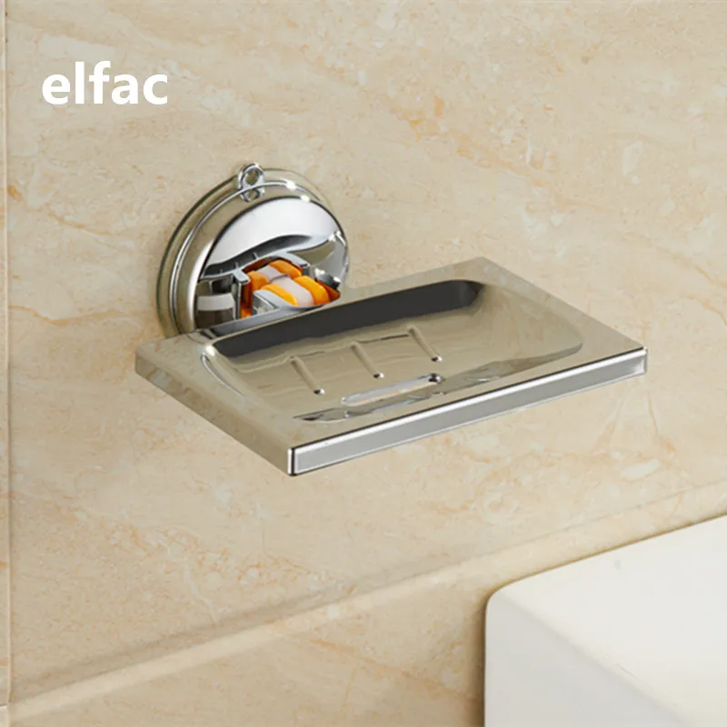 Elfac круглый квадратный Форма Мыло блюдо держатель Пластик гальваническим