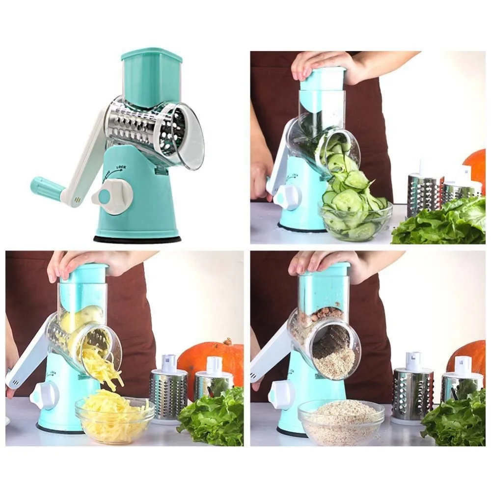 Руководство овощерезка Slicer Кухня Аксессуары Многофункциональный Круглый