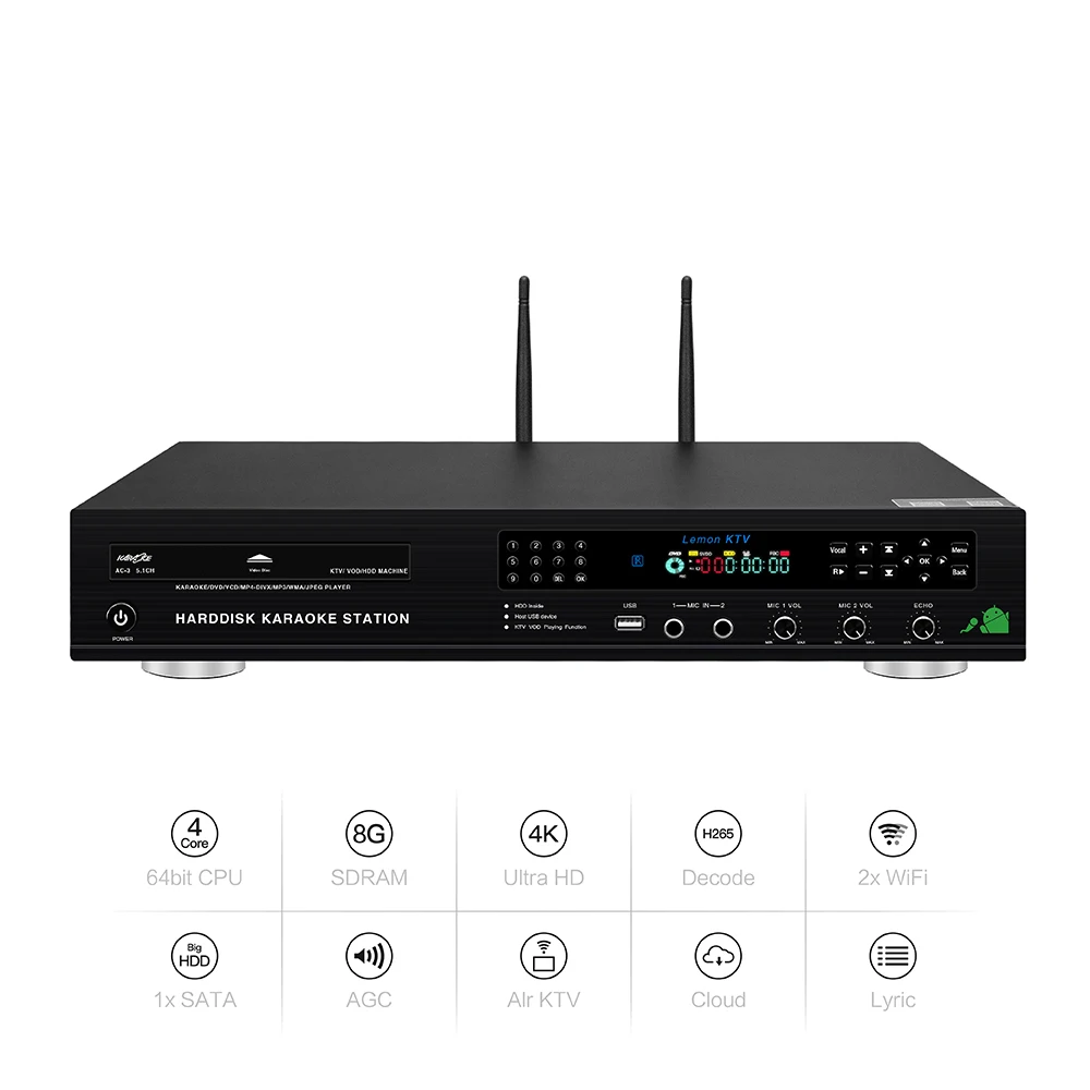 8832 (#1) Android Home KTV DVD Jukebox караоке машина HD система с песнями облако встроенный