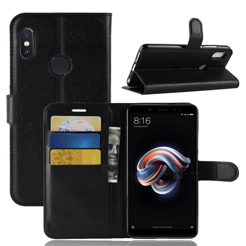 Чехол-бумажник из искусственной кожи для Xiaomi Redmi Note 5 Pro 5Pro Note5pro | Мобильные