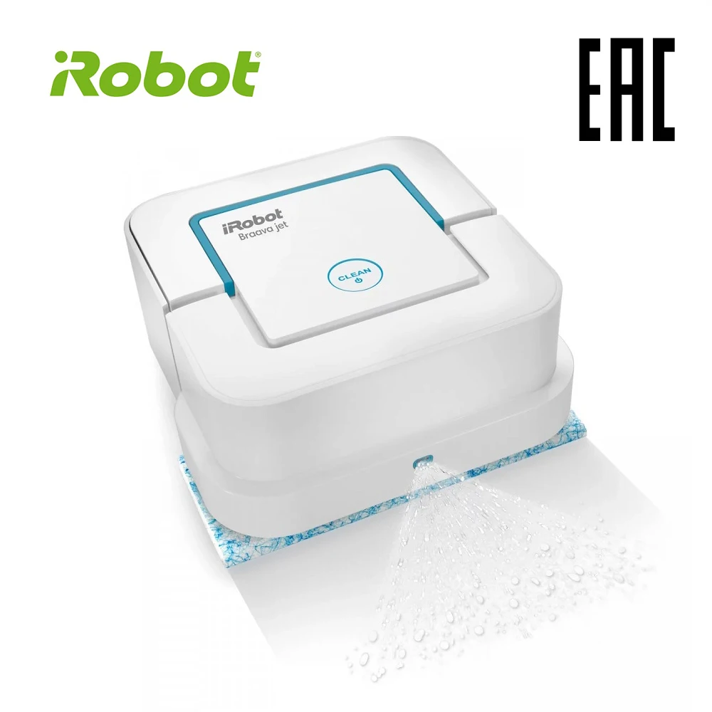 iRobot Braava Jet 240 - Робот полотер для ежедневной влажной уборки полов дома | Бытовая