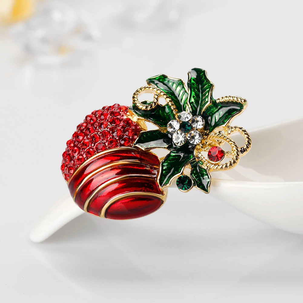 Fashion Christmas Fruit Apples Shape Brooch Pin Women Dress Bag Scarf Accessory | Украшения и аксессуары