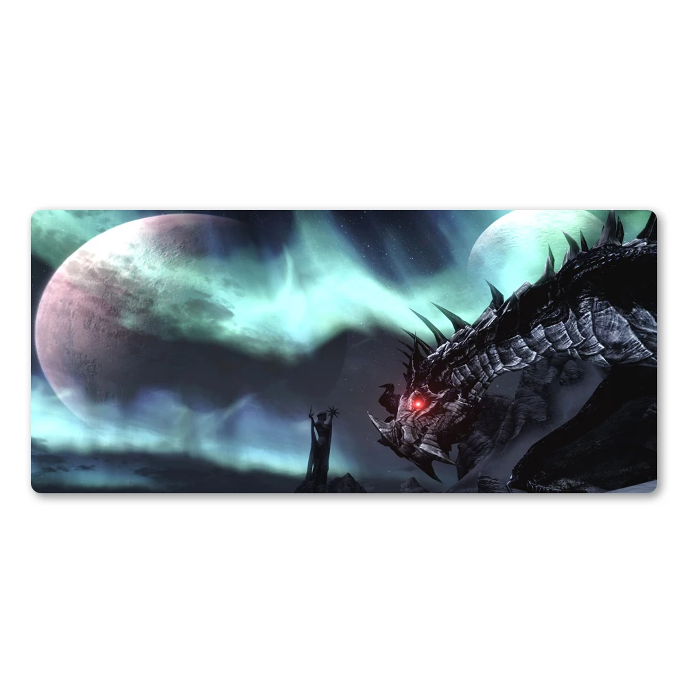 Skyrim Mousepad Best Personality Gaming Mouse Pad Gamer Mat Customized Game Computer Desk Padmouse Keyboard Mats Gift | Компьютеры и
