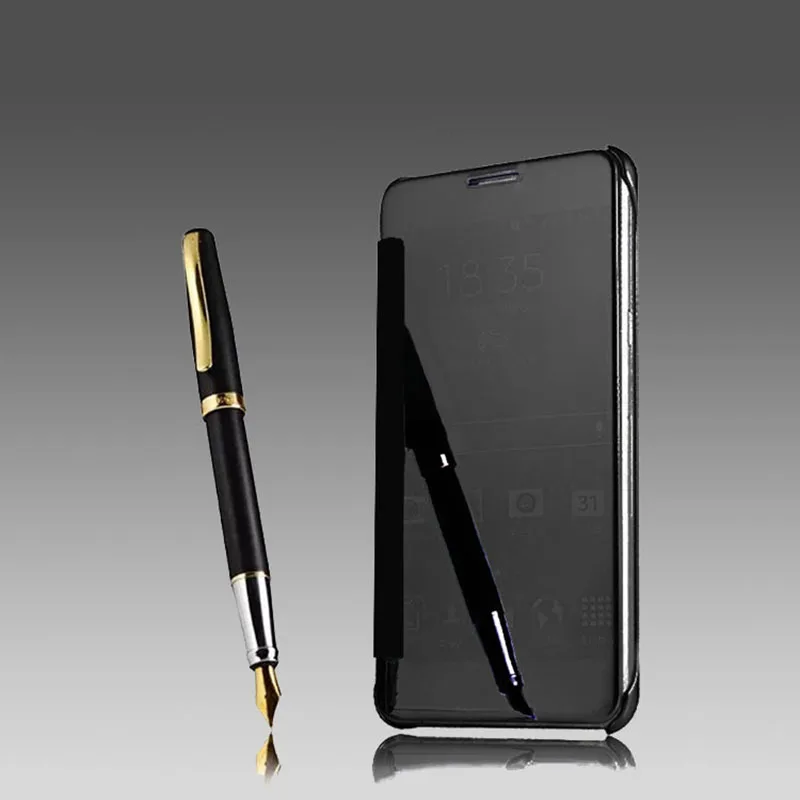 Yuetuo Оригинальный Роскошный чехол для Samsung Galaxy note4 Note 4 N9100 зеркало из искусственной