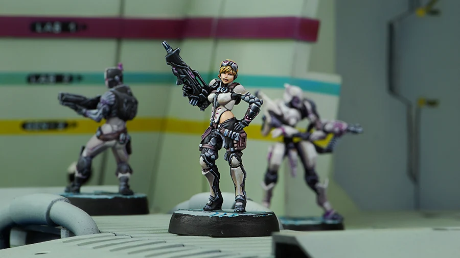 [Loong Way Miniatures] Corvus Belli Infinity 0372 CHANDRA 32 мм Металлические Миниатюрные | Игрушки и хобби