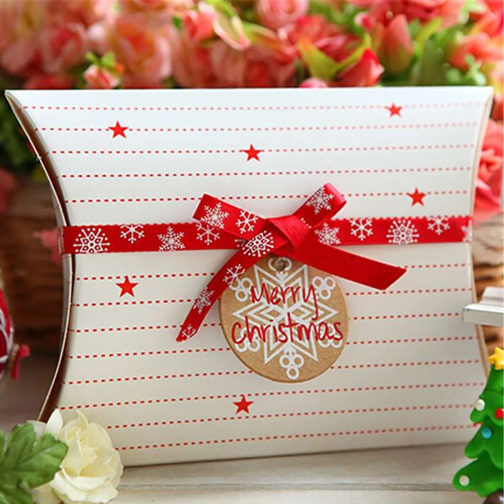 50Pcs Christmas Party Decor Kraft Paper Tags DIY Craft Label Hanging Ornaments | Дом и сад