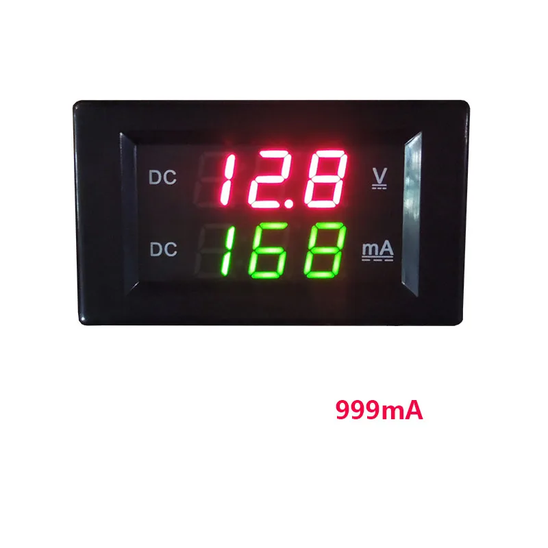 YB4835VA DC 0 ~ 600 в светодиодный Вольтметр Амперметр двухметровый цифровой ток
