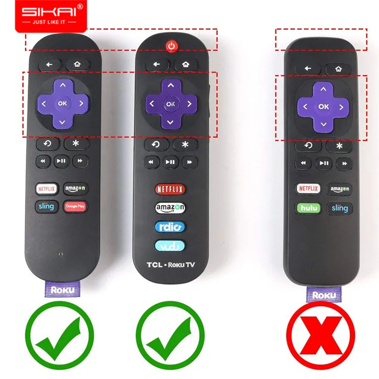 SIKAI для TCL Roku RC280 силиконовые Противоударные Защитные чехлы кожи анти потеря с