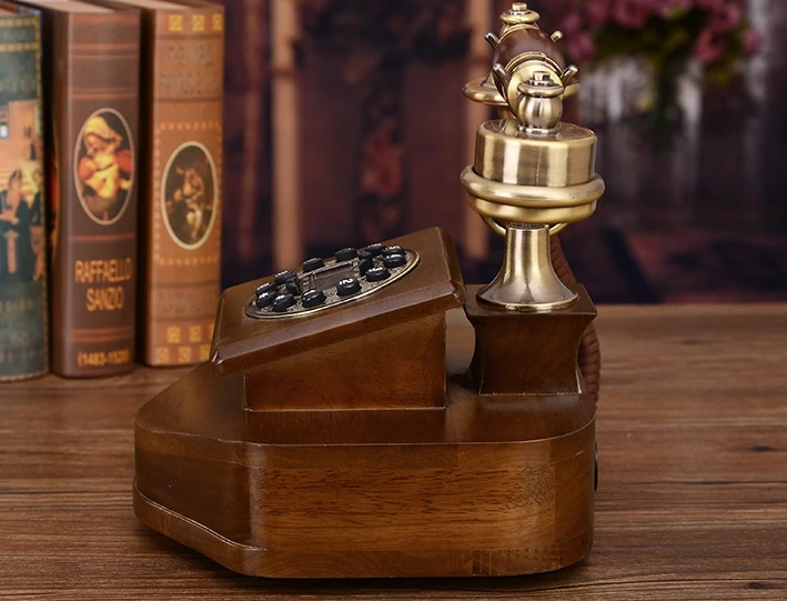 Fashion wood telephone vintage classical Handsfree/Blue Screen/Caller ID | Компьютеры и офис