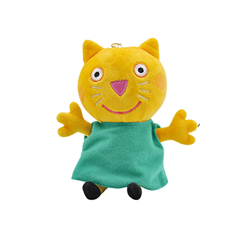 12 10 шт., Оригинальные Плюшевые игрушки Peppa, Свинка Джордж, Семейные игрушки 19 см, мягкие куклы, украшения, школьный рюкзак, украшение, брелок, детские игрушки, подарок - Цвет: 12