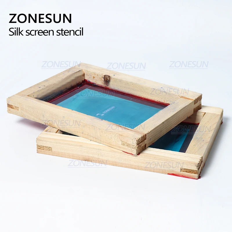 ZONESUN пользовательские печатные деревянные рамки шелковая трафаретная печать