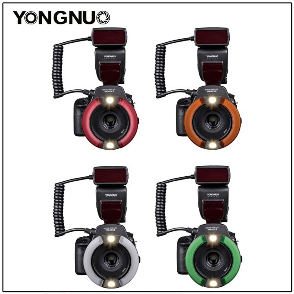Yongnuo YN-14EX II ttl светодиодной вспышки Macro Ring Для Canon 6D 5D MARK IV 70D 200D 6D MARK II t6 1300D 200D 70D 7D G7X mark ii