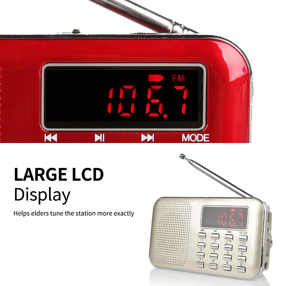 AM FM Portable Transistor Radio MP3 Music Player Light and Ultra Thin Support Micro TF Card USB Flash Light|transistor radio|am fm portable radiofm