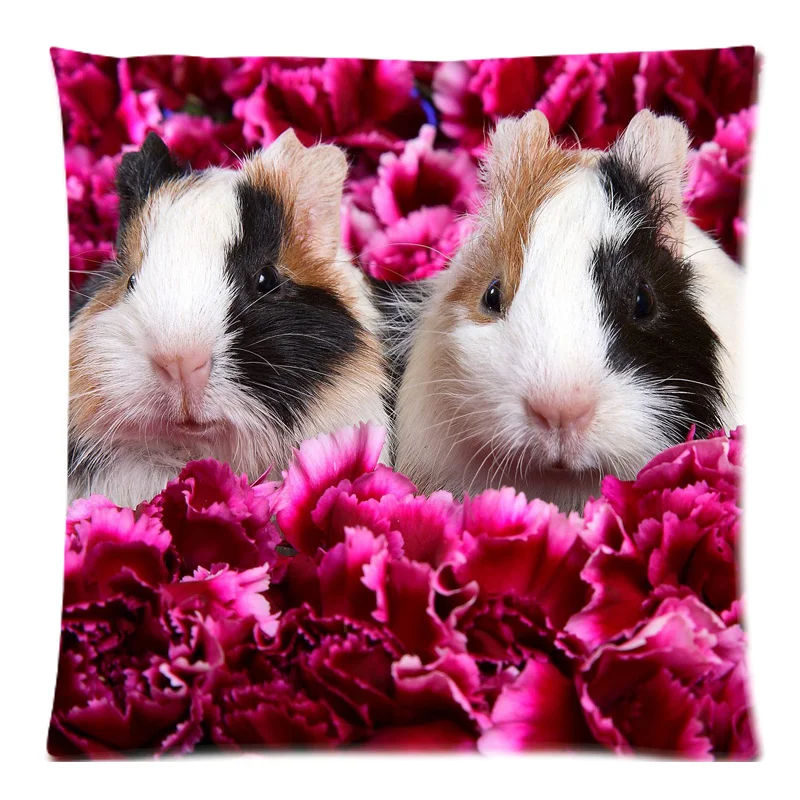 Чехол на подушку в виде морской свинки Наволочка талию Декор для дома дивана 45x45