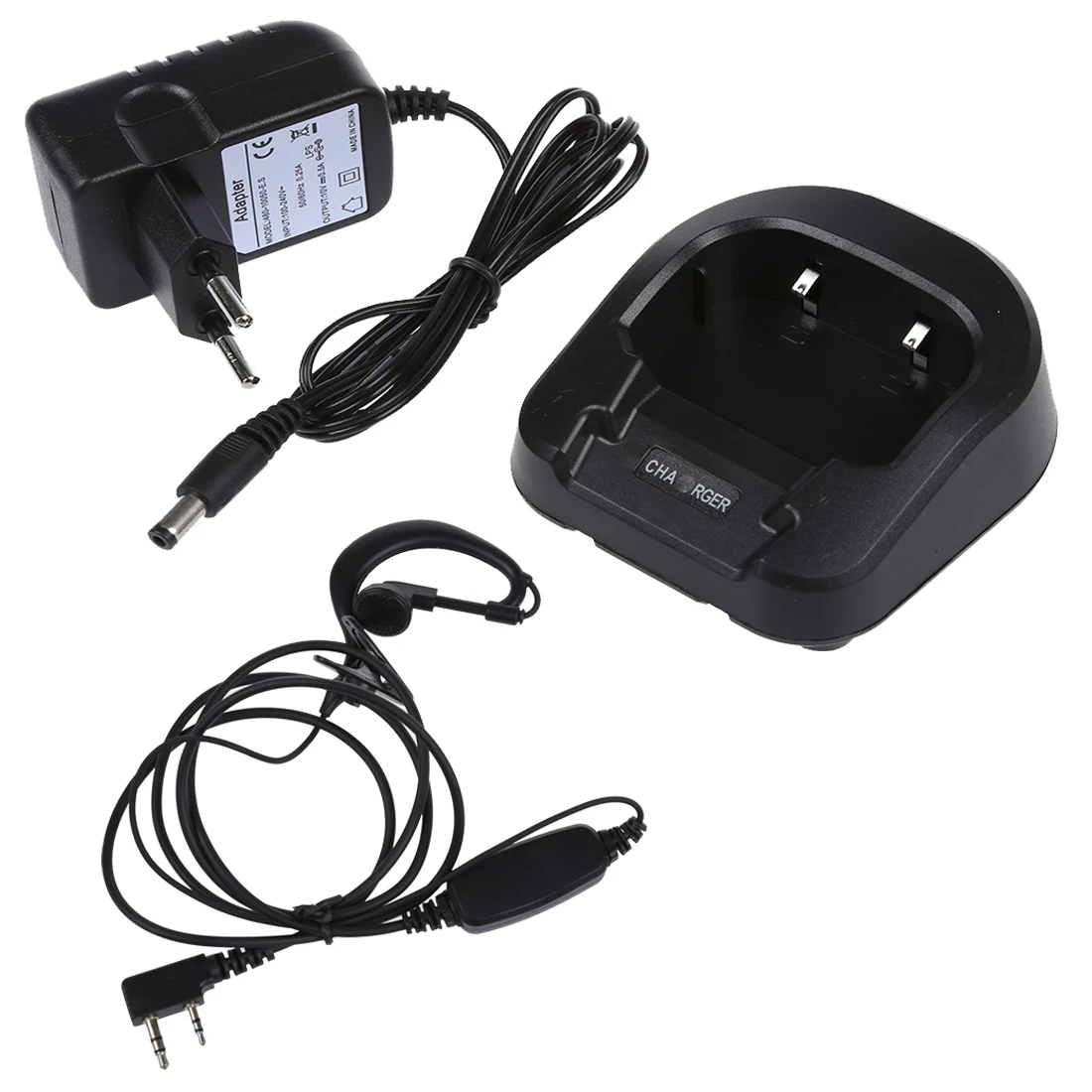 2 шт. MOOL Baofeng UV-82L VHF/UHF Ham двунаправленный портативная рация-рация с 18 см Atenna и 3000mA батарея, черный